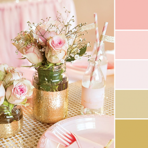 Color Love | Pink & Gold