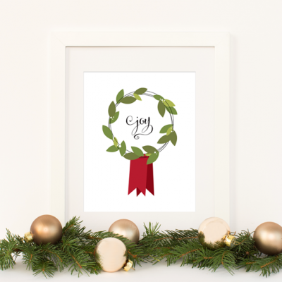 Joy Free Christmas Print