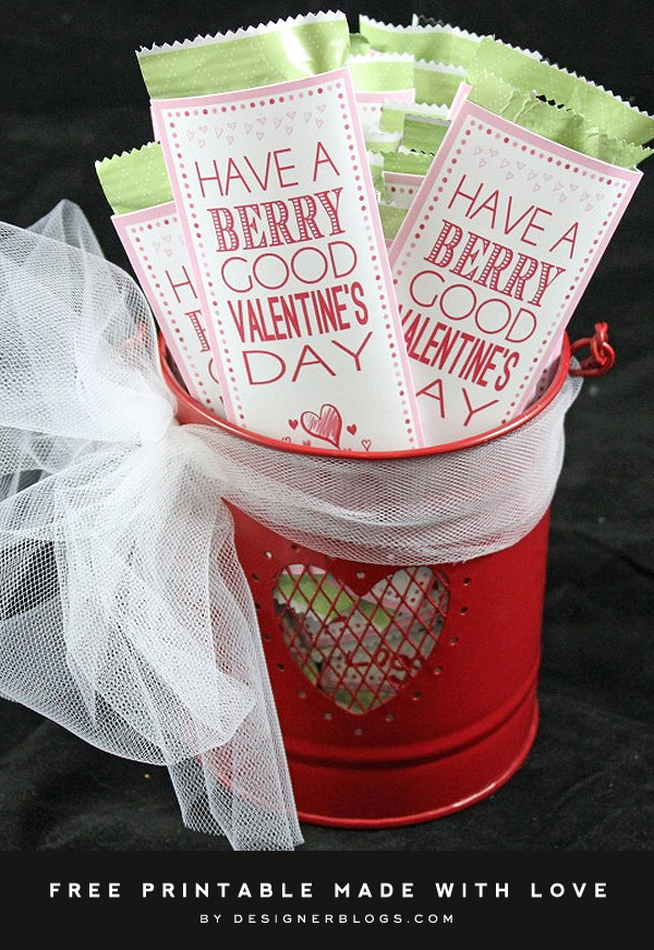 Valentine's Fruit Strip Wrap - Have a Berry Good Valentine's Day