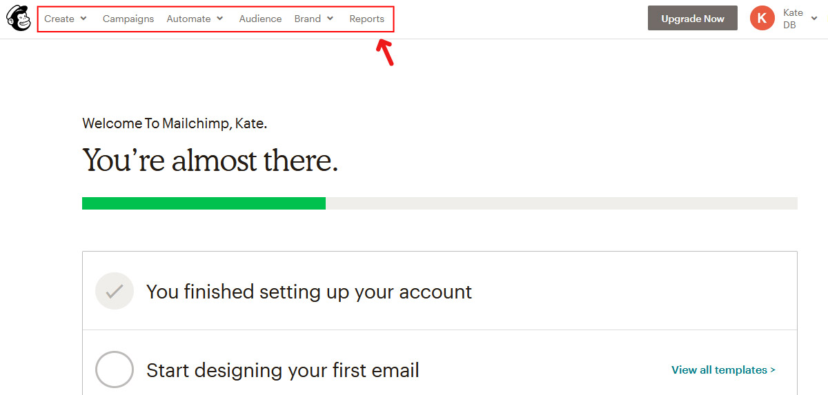 Mailchimp Dashboard - Learn how to use your mailing list
