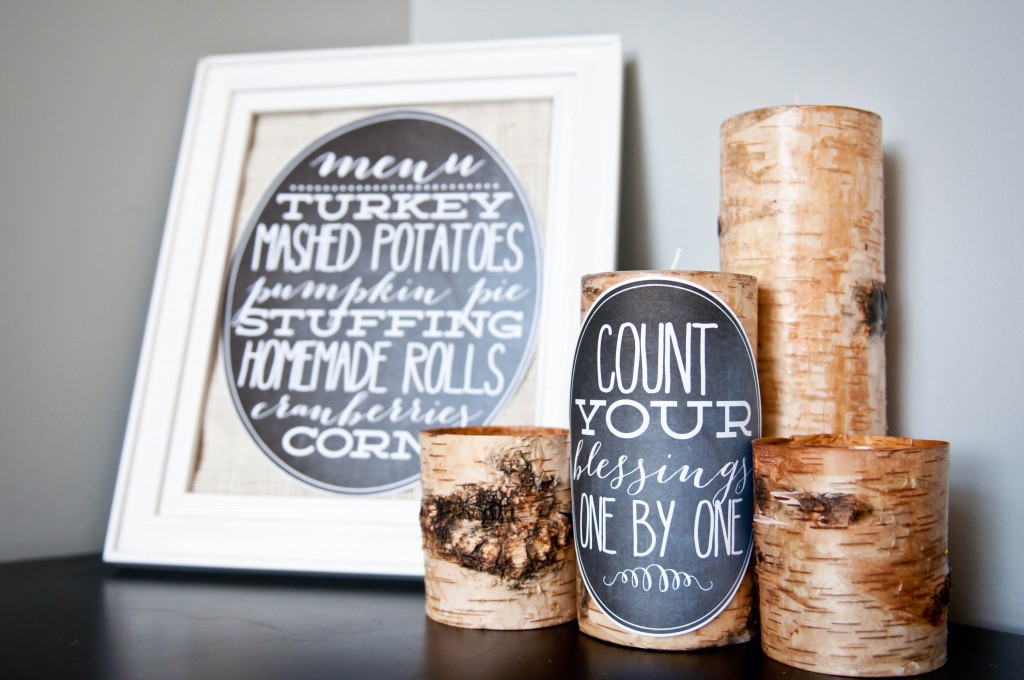 thanksgiving menu printable