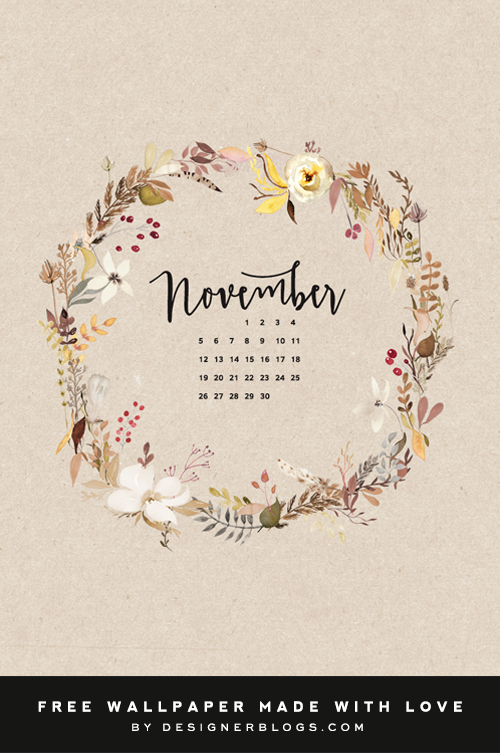 Free November Wallpaper - Designer Blogs