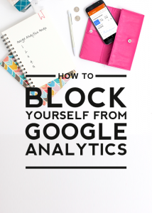 how to block yourself from google analytics