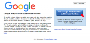 google analytics opt-out browser add-on