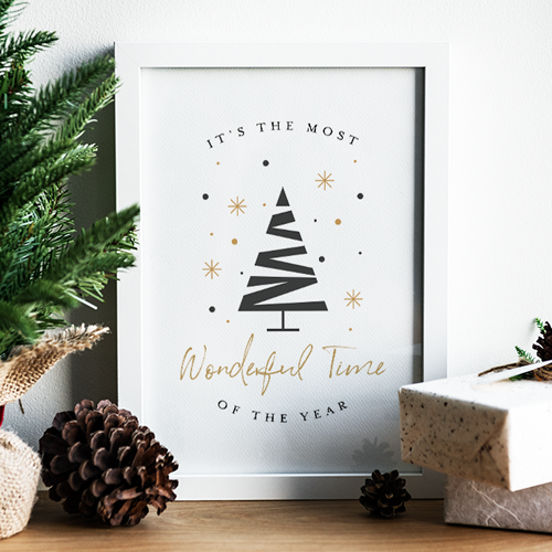 Christmas Quote Print Most Wonderful Time of the Year Printable Art Christmas Printable Wall Art *INSTANT DOWNLOAD* Christmas Decor
