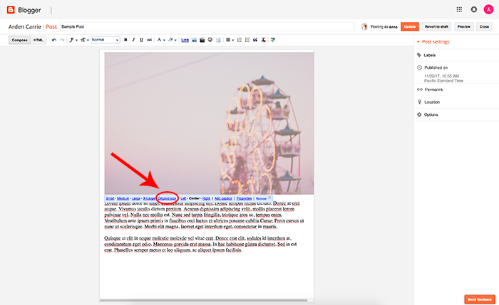 How to Resize Blogger Photos Automatically