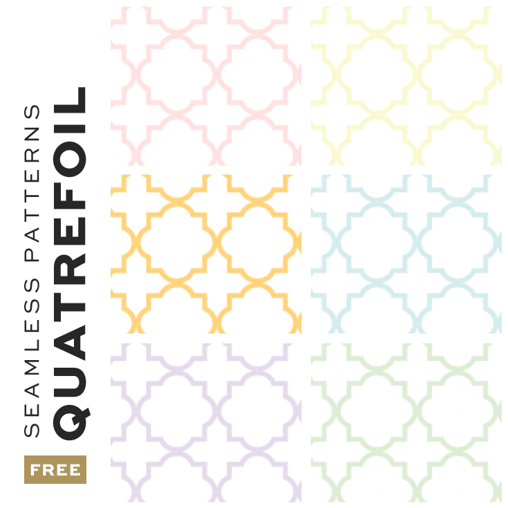 Free Seamless Quatrefoil Pattern Backgrounds