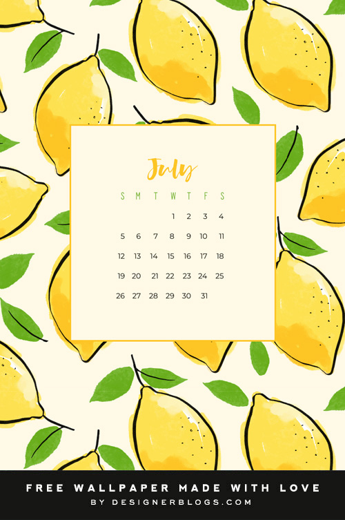 Free July Wallpaper and a Free monthly Instagram quote