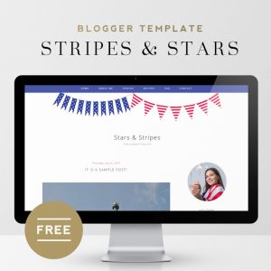 Stars & Stripes | Free Customizable Blogger Template