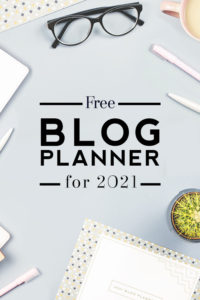 Free Blog Planner 2021 Edition
