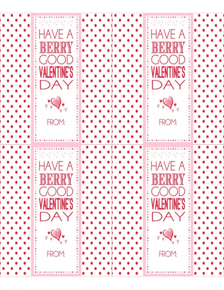 Kids Valentine's Fruit Strip Wrap | Free Printable - Designer Blogs