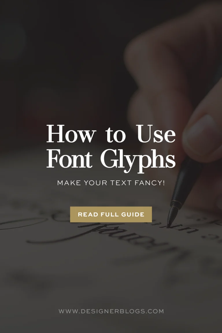How to Use Font Glyphs – Make Your Text Fancy!