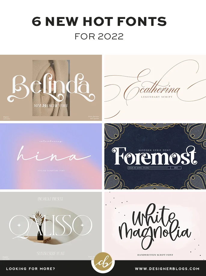 Hot New Fonts to add to your collection in 2022