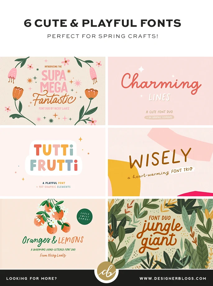 Cute & Playful Fonts to add to your collection in 2022