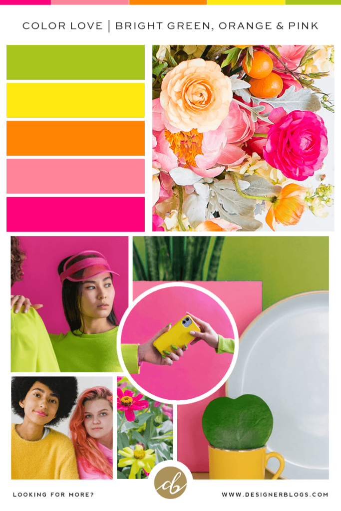 Color Love | Bright Green, Yellow, Orange & Pink