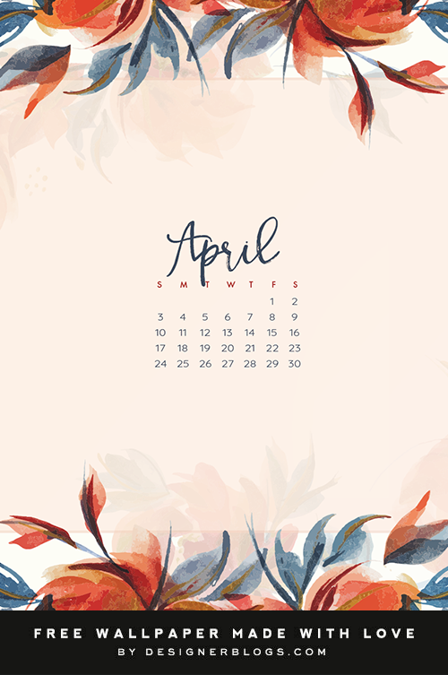 Free April 2022 Wallpaper & Instagram quote - Designer Blogs
