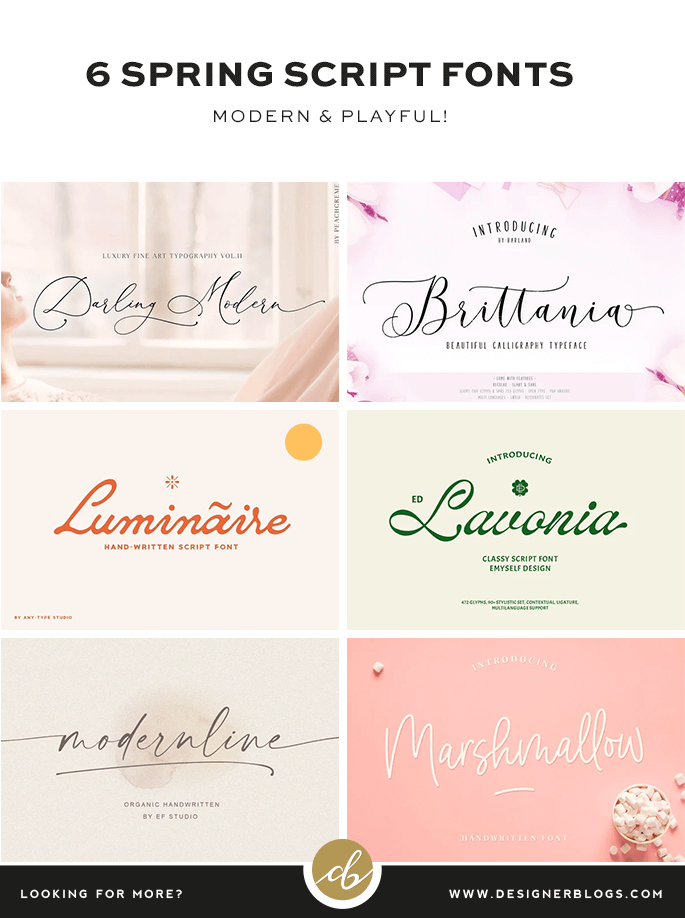 6 Spring Script Fonts That Will Blow You Away