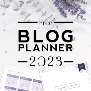 2023 Free Blog Planner in LIMITED EDITION Color