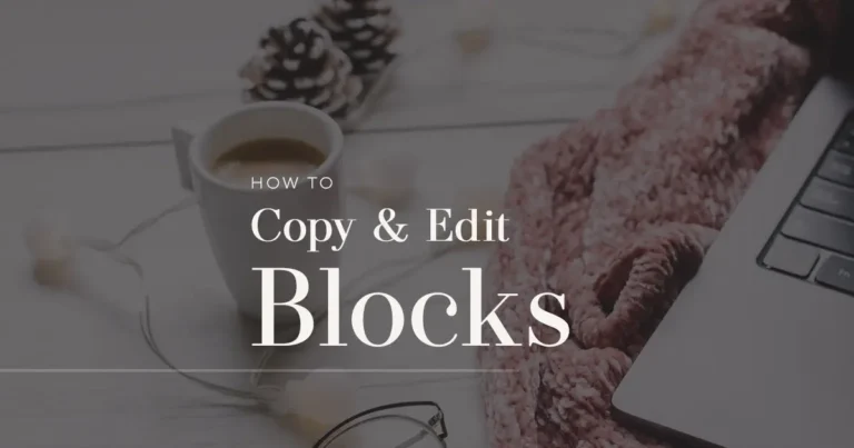 How to duplicate and edit WordPress blocks