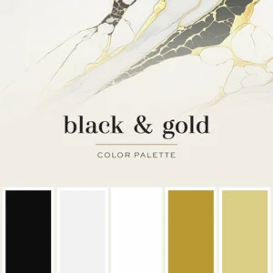Color Love | Classic Black & Gold