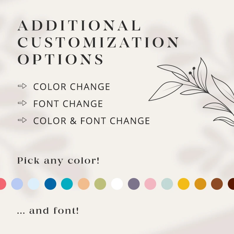 Customize logo of your choice by picking different colors or fonts