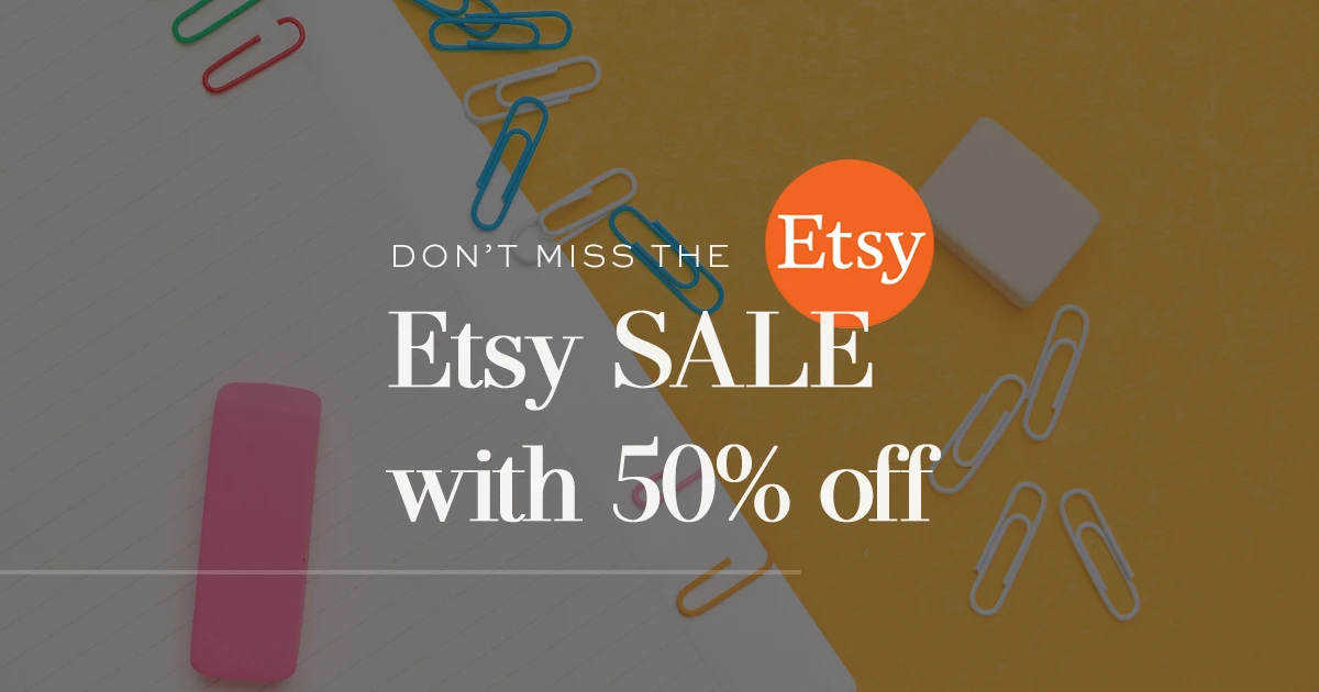 Etsy Shop Sale with premade logo designs