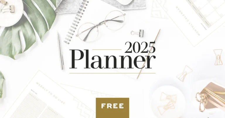 Plan your perfect year with a FREE 2025 Blog & Life Planner