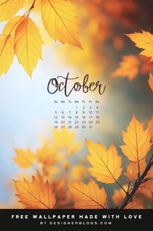 Free October 2025 Wallpaper - Autumn's Glow