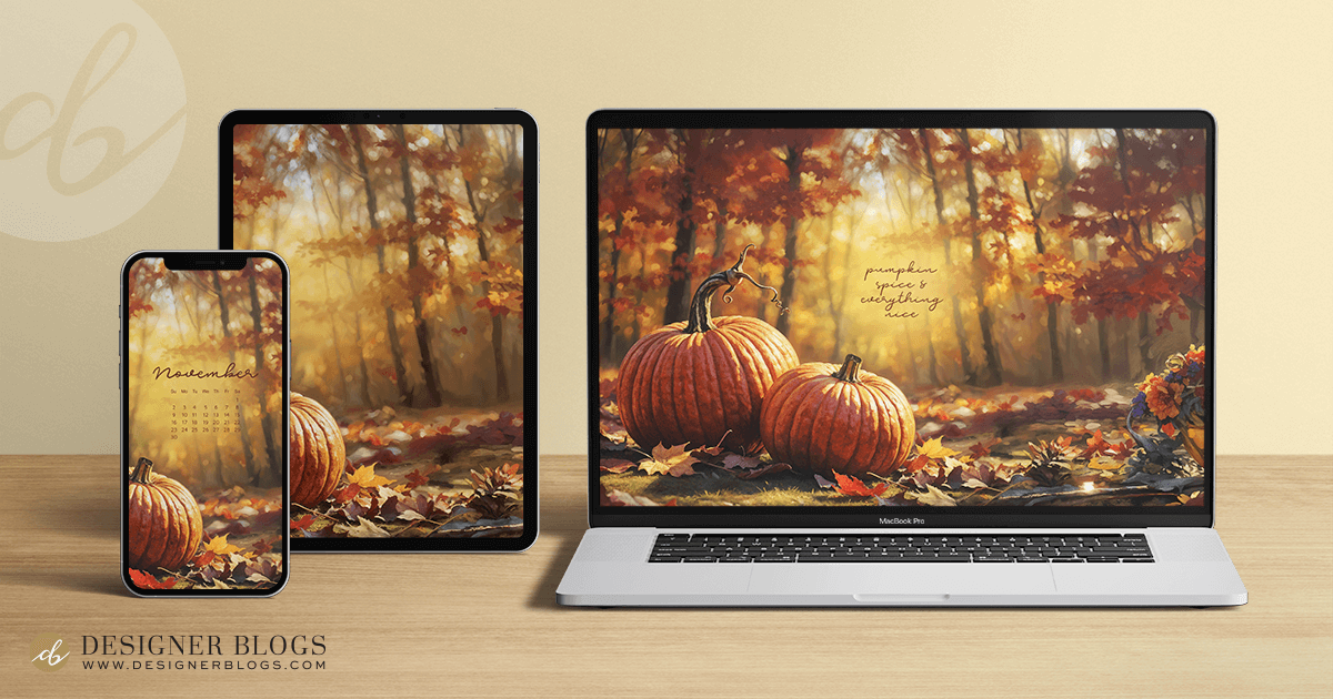 The Scent of the Season - wallpaper set