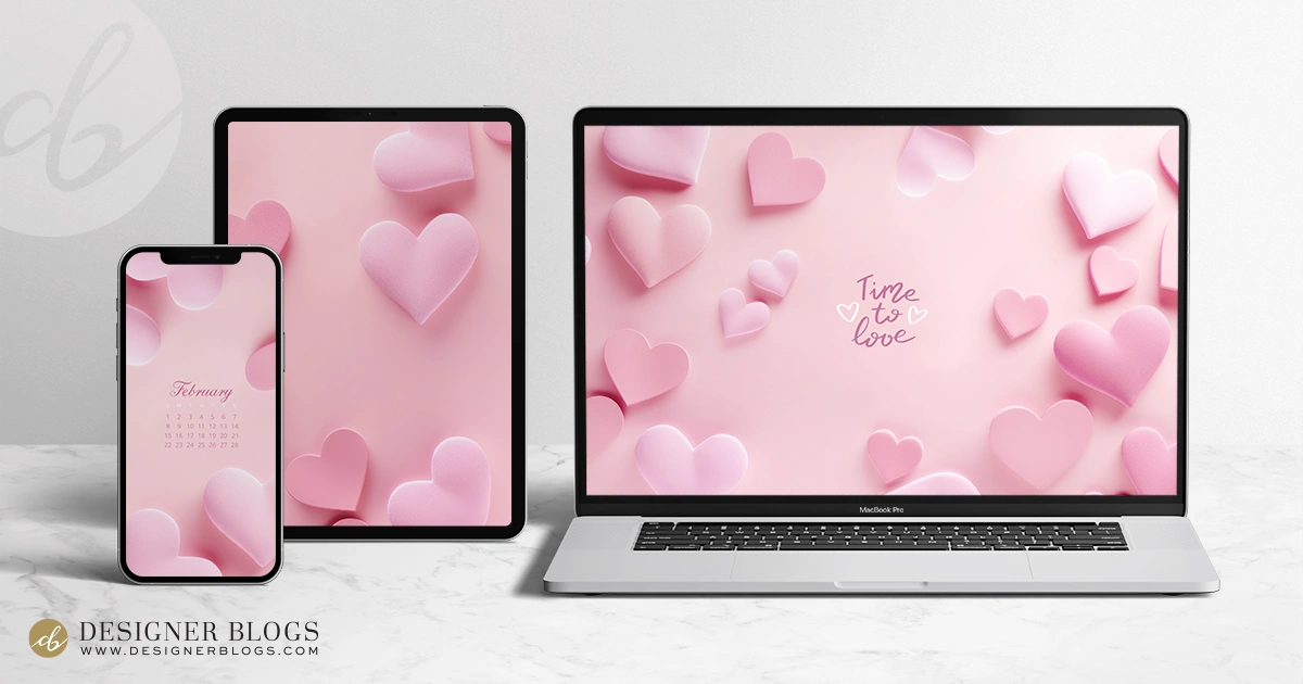 Pretty in Pink - wallpaper set
