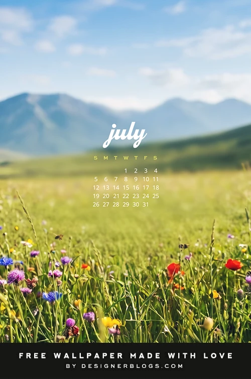 Free July 2026 Wallpaper - Nature's Retreat