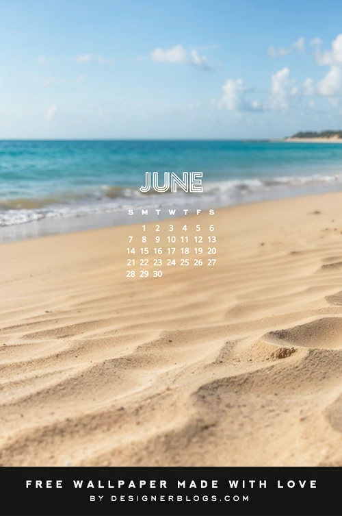 Free June 2026 Wallpaper - Daydreaming of the Coast