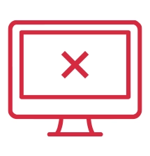 Blank desktop monitor screen representing a WordPress white screen of death error.