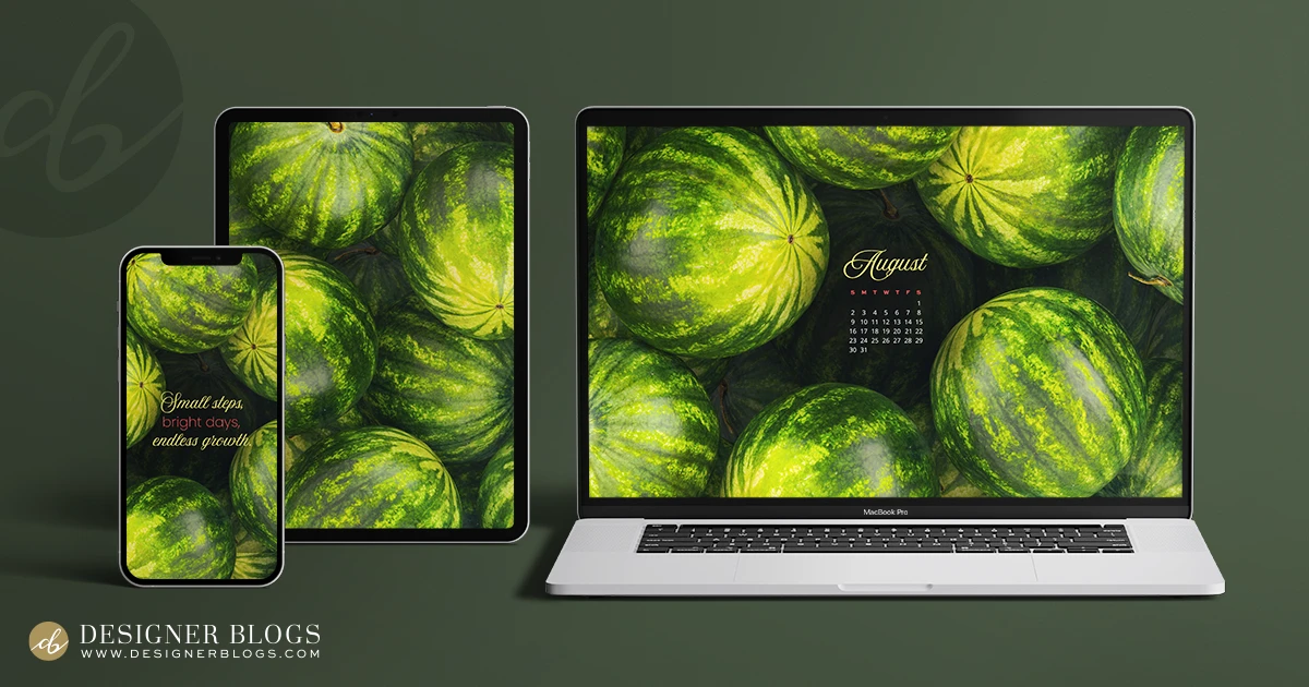 August Abundance - wallpaper set on various devices