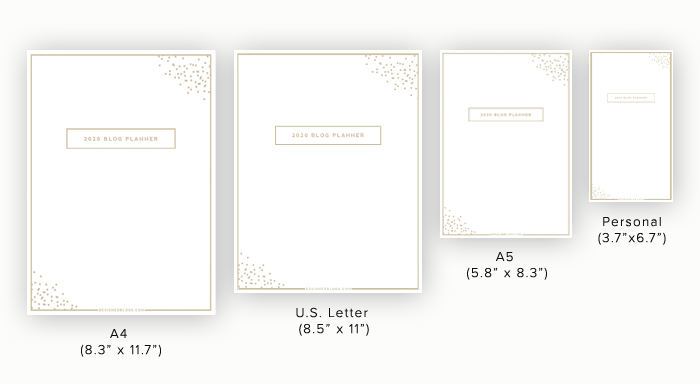2020 BLOG PLANNER - DESIGNER BLOGS