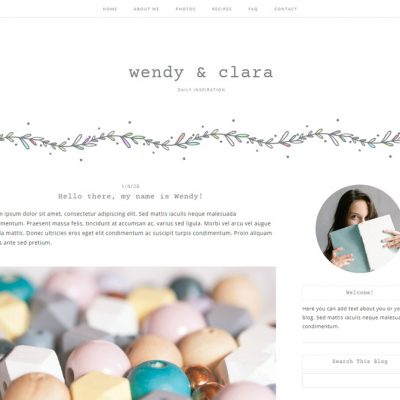 Wendy Blogger Template