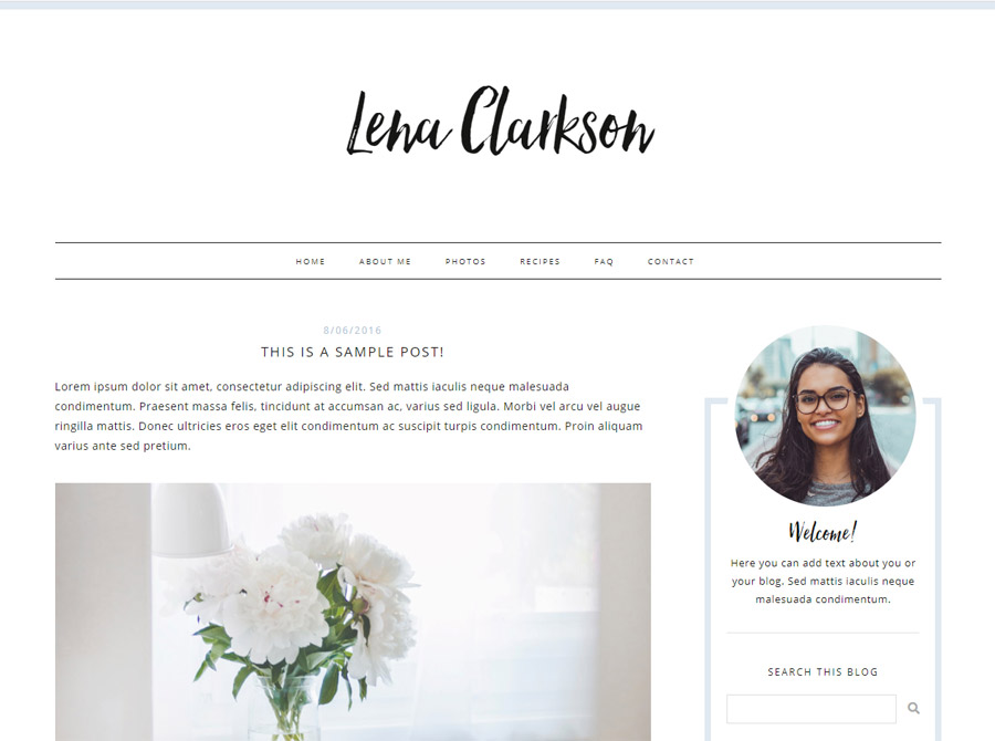 Lena Blogger Design