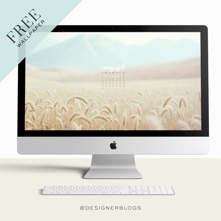 Free August 2025 Wallpaper – Golden Harvest