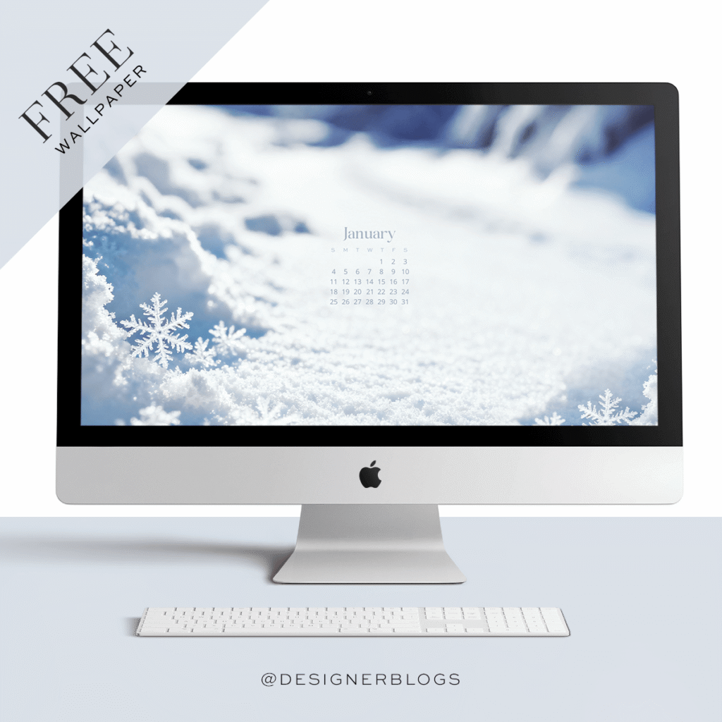 Free January 2026 Wallpaper – Frosty Morning