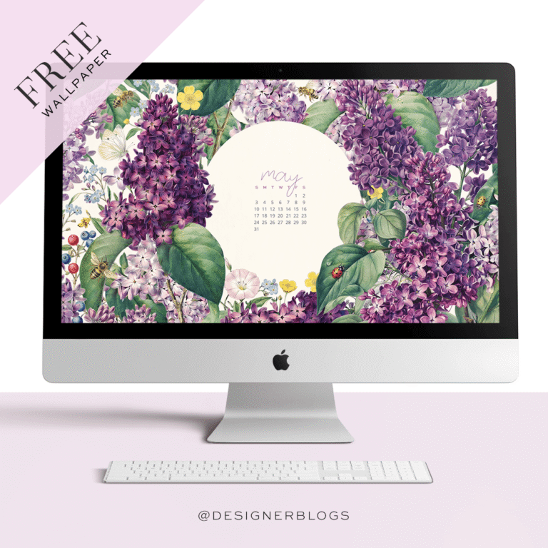 Free May 2026 Wallpaper – Lush Lilacs
