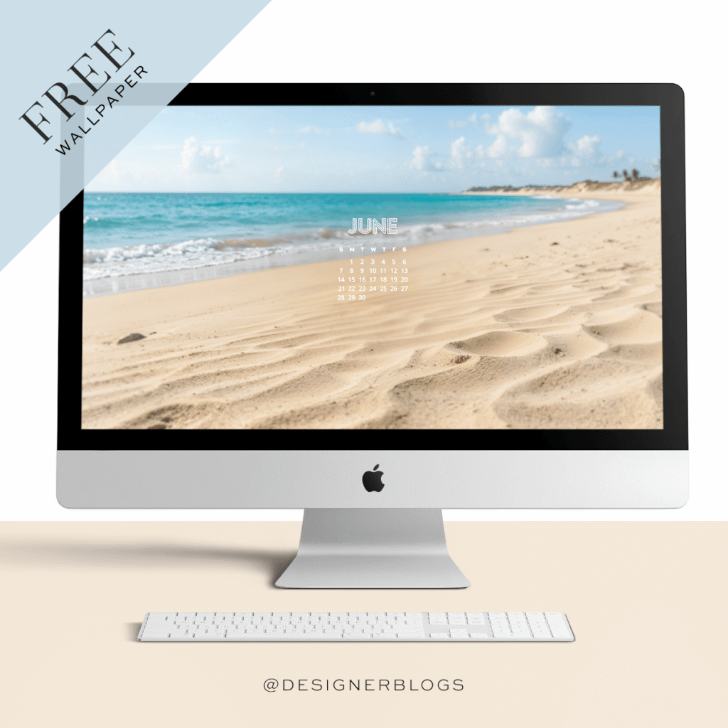 Free June 2026 Wallpaper – Daydreaming of the Coast
