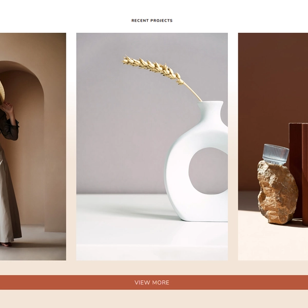 Harper boho photography WordPress theme showcasing an editorial three-column portfolio grid layout.